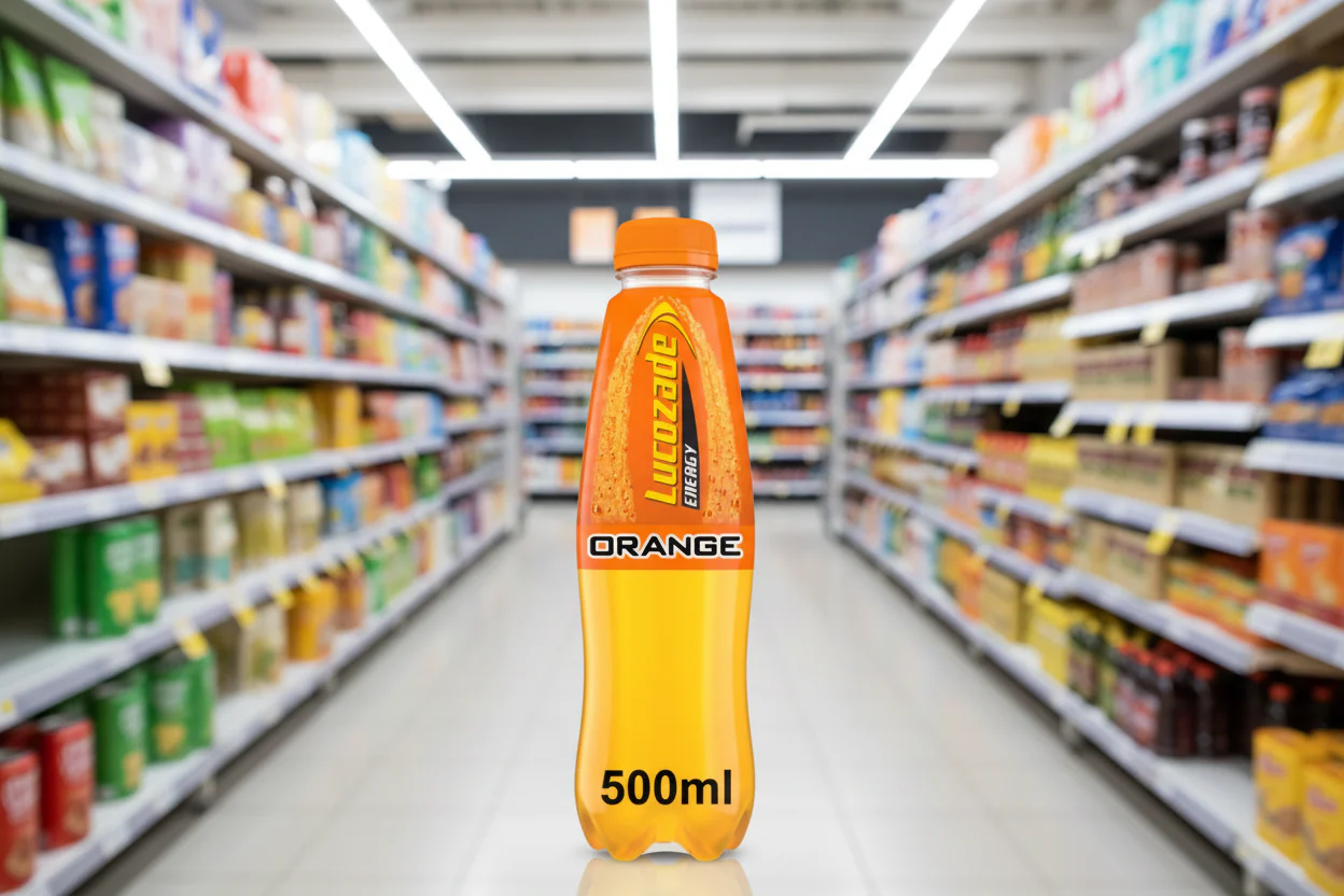 12 x Lucozade Energy Drink Orange 500Ml - Image 2