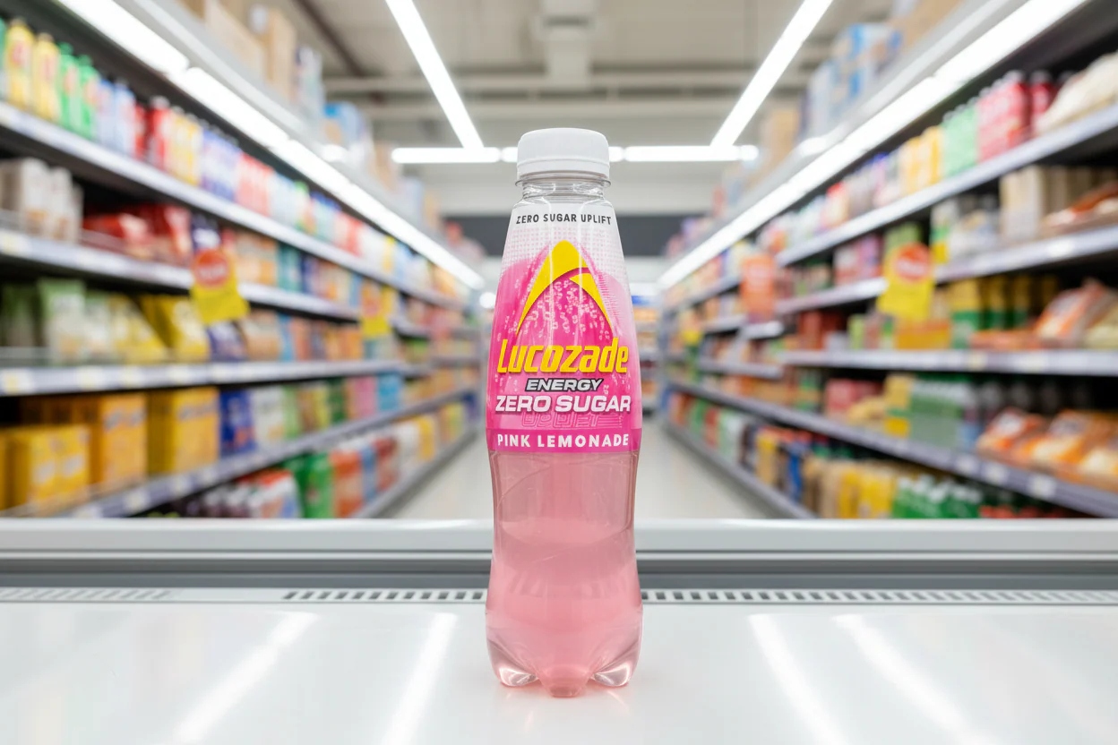 12 x Lucozade Zero Pink Lemonade - 500ML - Image 2