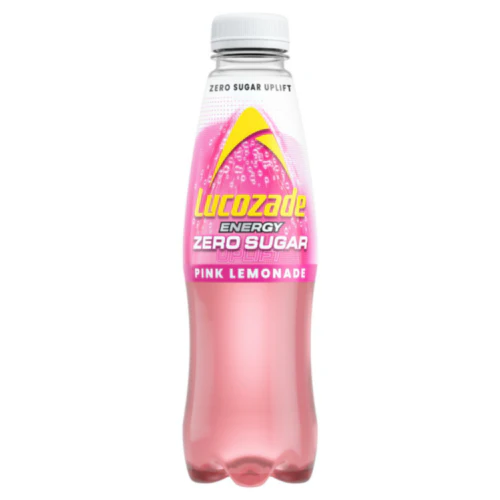 12 x Lucozade Zero Pink Lemonade - 500ML - Image 3