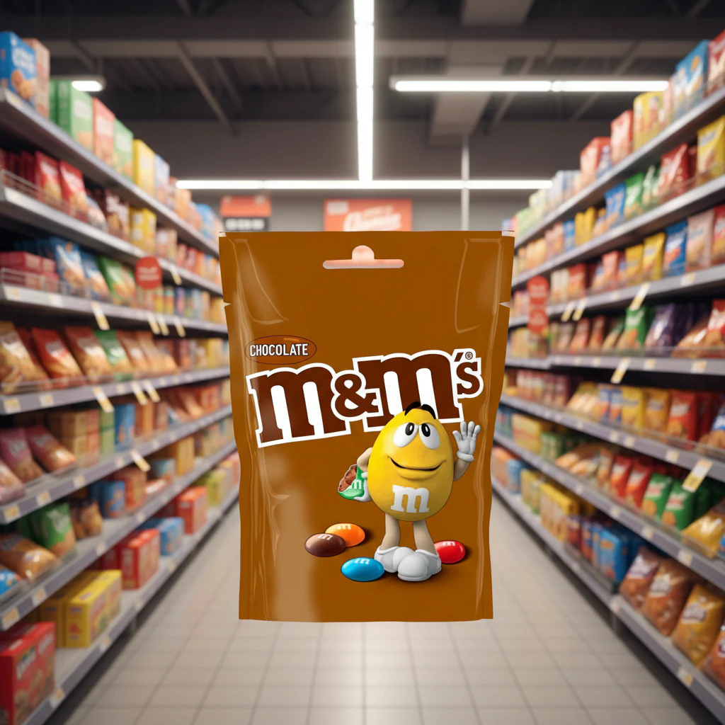 12 x M&M's Chocolate Pouch Bag 125G - Image 2