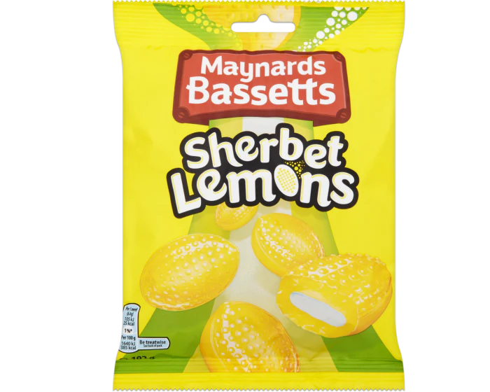12 x Maynards Sherbet Lemon Bag - 192g - Image 3