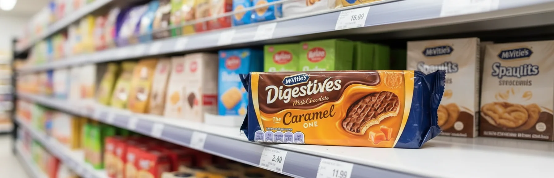 12 x Mcvitie's Digestives Milk Chocolate The Caramel One 250G - Image 2