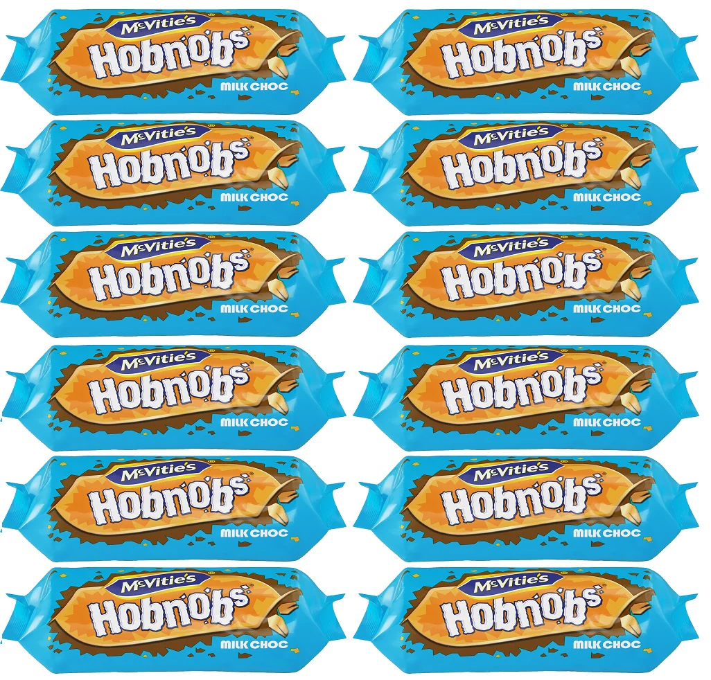 12 x Mcvitie's Hobnobs Milk Chocolate Biscuits 262G