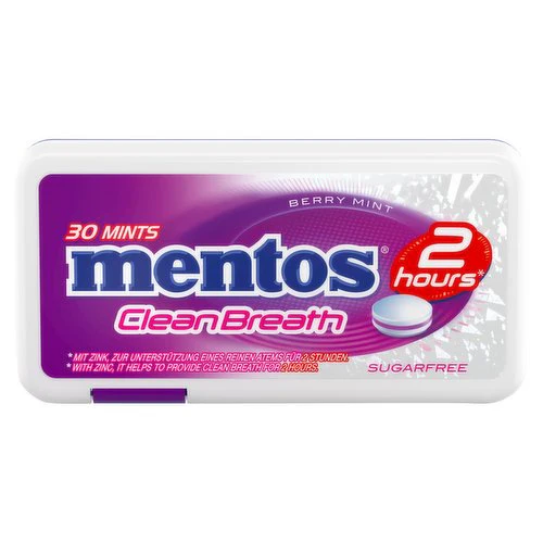 12 x Mentos Clean Breath Berry Mint 21G - Image 3
