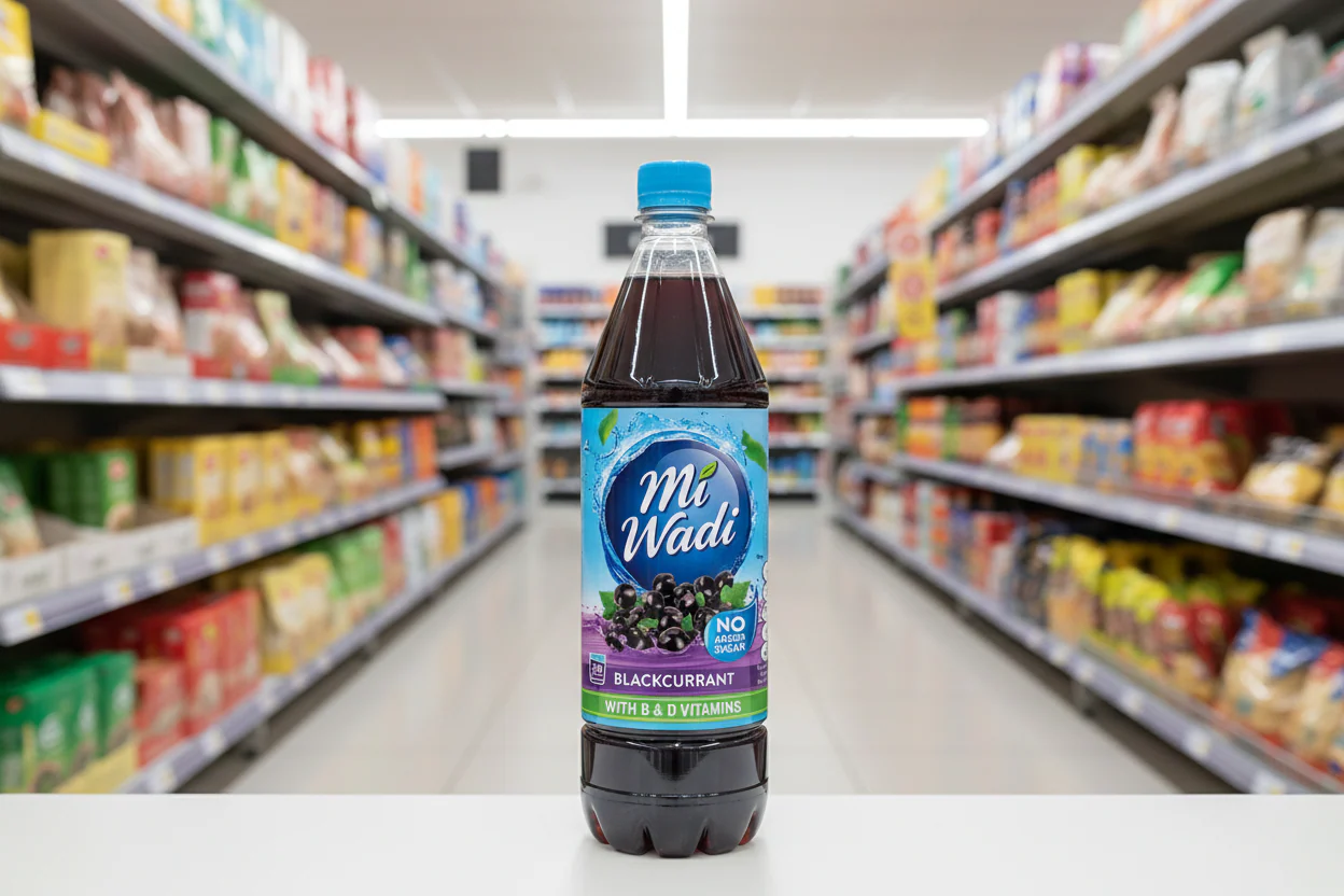 12 x Mi Wadi Blackcurrant NAS With B & D Vitamins 1L - Image 2