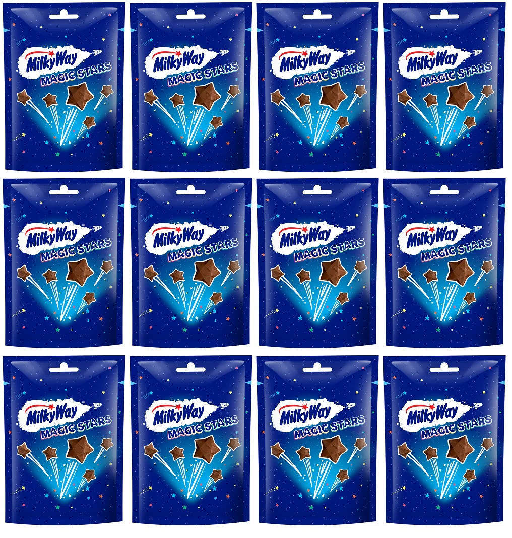 12 x Milky Way Magic Stars Pouch Bag - 100GM