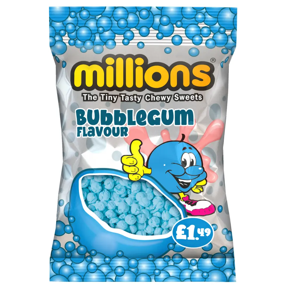 12 x Millions Bubblegum Bag - 110GM - Image 3