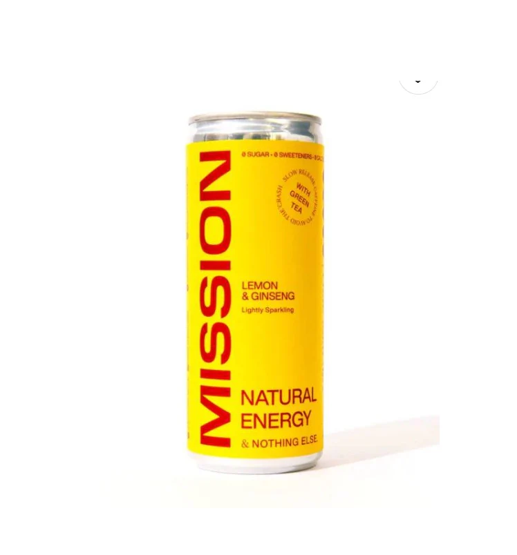 12 x Mission Energise Cans Lemon - 250ml