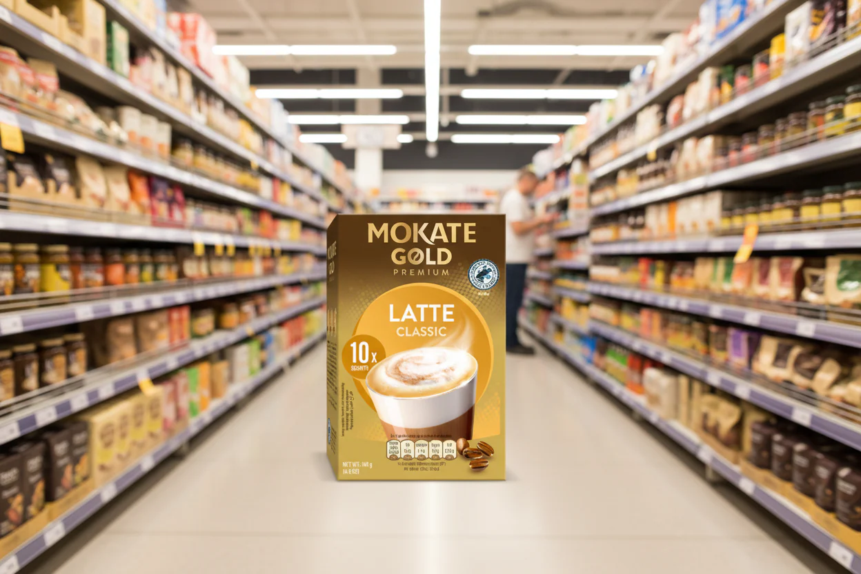 12 x Mokate Gold Latte 10 Sachets  - 140GM - Image 2