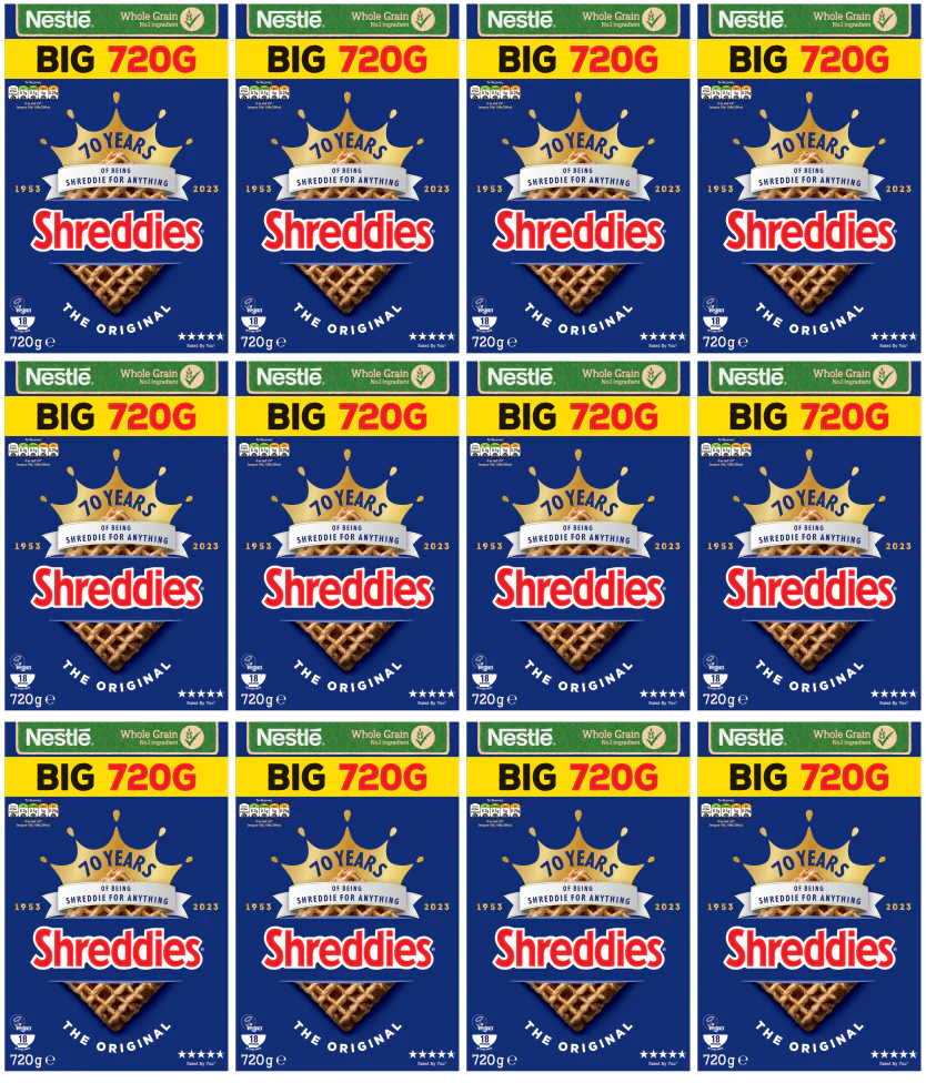 12 x Nestle Shreddies 720G - 720G