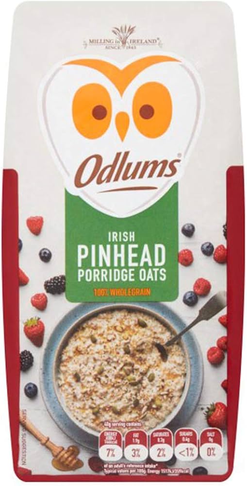 12 x Odlums Irish Pinhead Porridge Oats 1Kg - Image 3