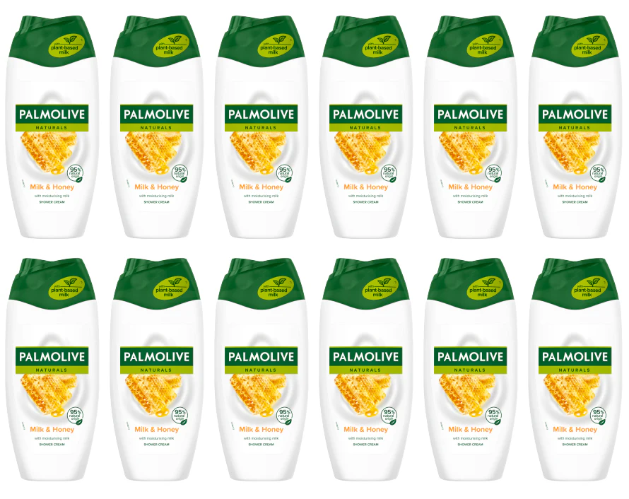 12 x Palmolive Shower Milk & Honey - 250Ml