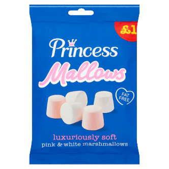 12 x Princess Marshmallows Pink & White 150Gm - Image 3