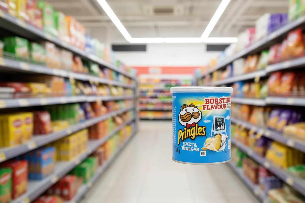 12 x Pringles Salt & Vinegar 40G - Image 2