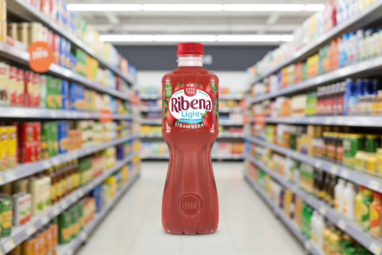 12 x Ribena Strawberry Juice Drink No Added Sugar 500Ml - Image 2