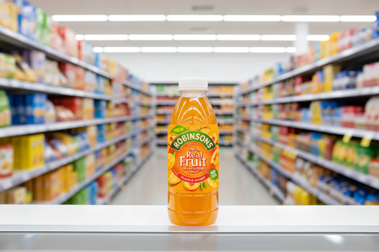 12 x Robinsons Ready To Drink Peach & Mango Juice Drink 500Ml - Image 2