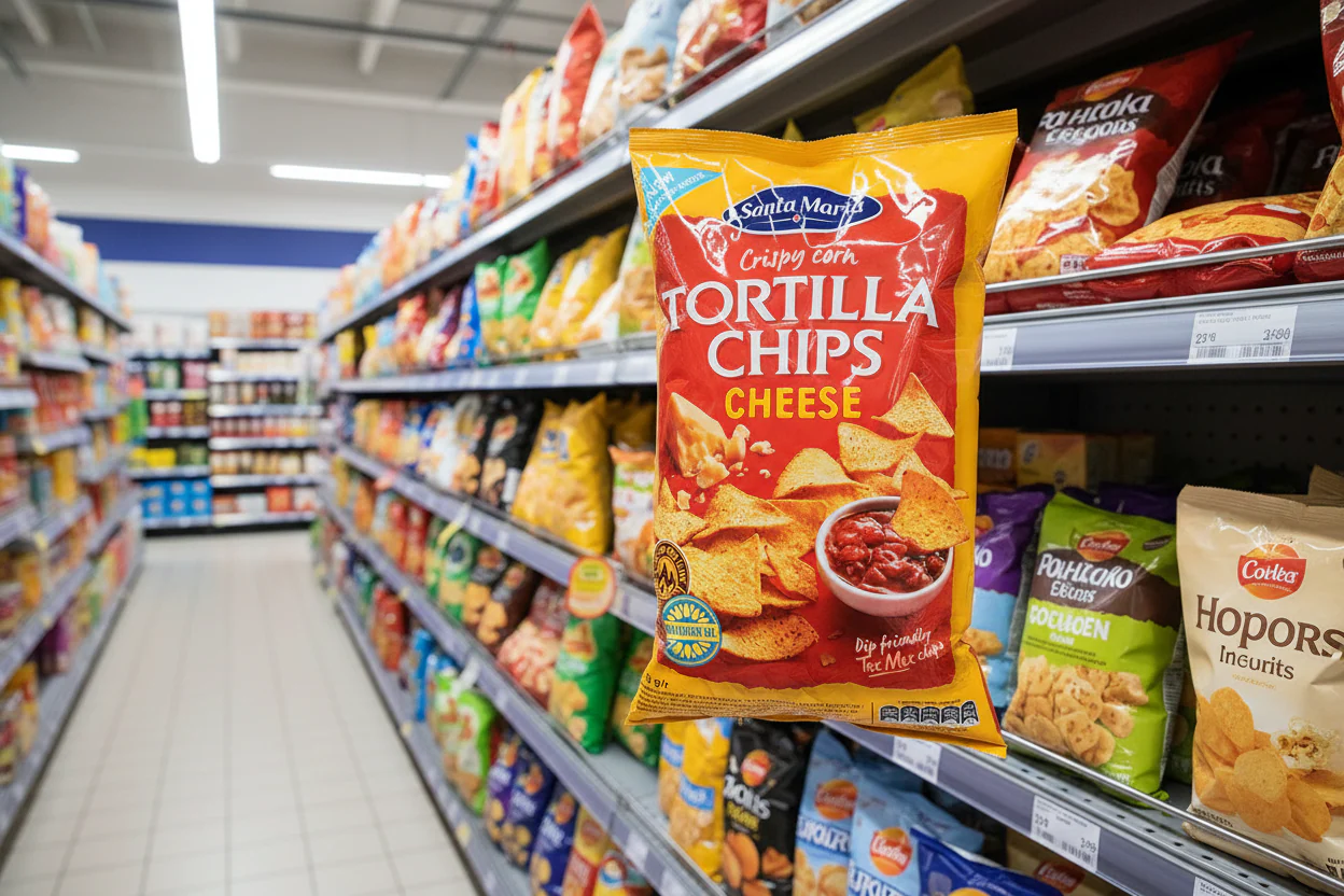 12 x Santa Maria Tortilla Salted Chips - Image 2