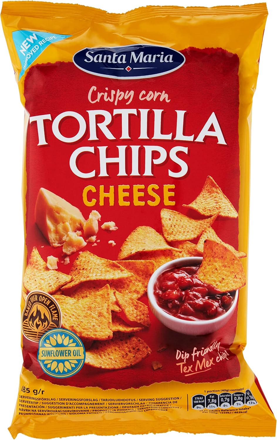 12 x Santa Maria Tortilla Salted Chips - Image 3