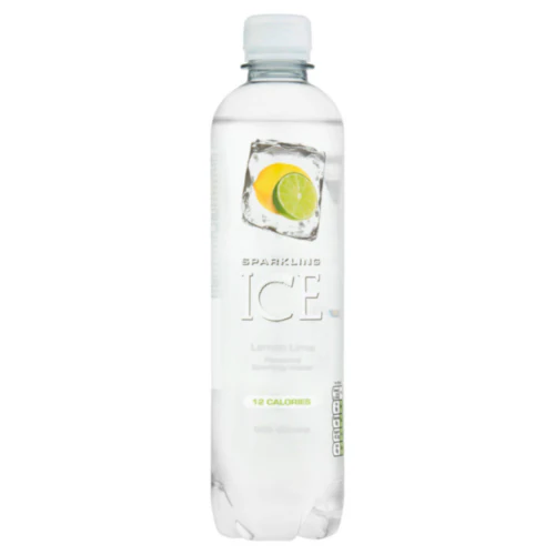 12 x Sparkling Ice Lemon Lime Flavoured Sparkling Water 500M - Image 2
