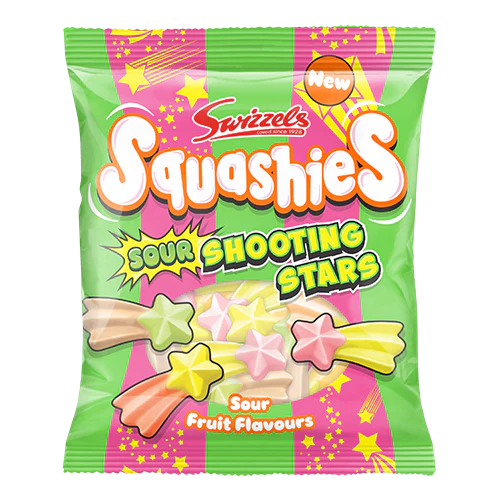 12 x Squashies Sour Shooting Stars - 120GM - Image 3