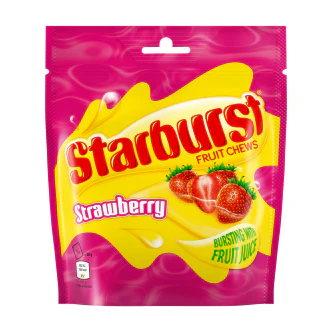 12 X Starburst Strawberry Pouch 138Gm - Image 3