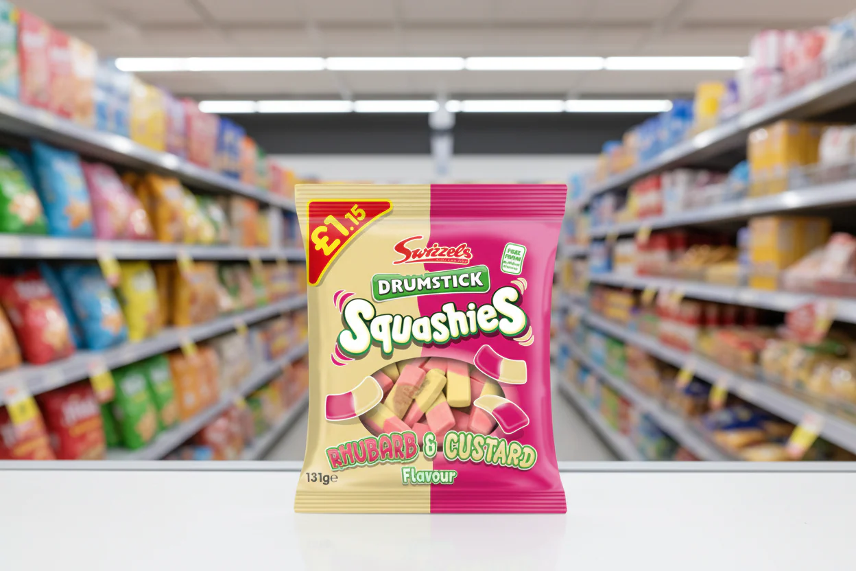 12 x Swizzels Squashies Rhubarb & Custard - 120Gm - Image 2