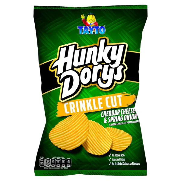12 x Tayto Hunky Dorys Cheese & Onion  - 130GM - Image 3