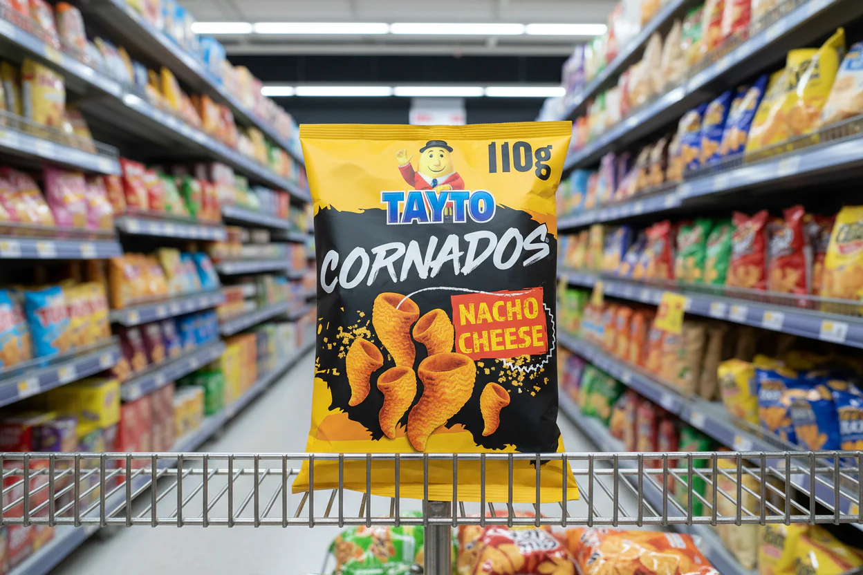 12 x Tayto Nacho Cheese Flavour Cornados 110G - Image 2