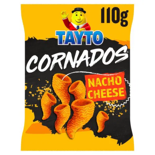 12 x Tayto Nacho Cheese Flavour Cornados 110G - Image 3