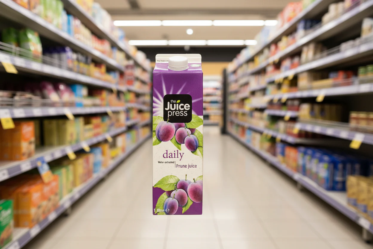 12 x The Juice Press Daily Water Extracted Prune Juice 1 Litre - Image 2