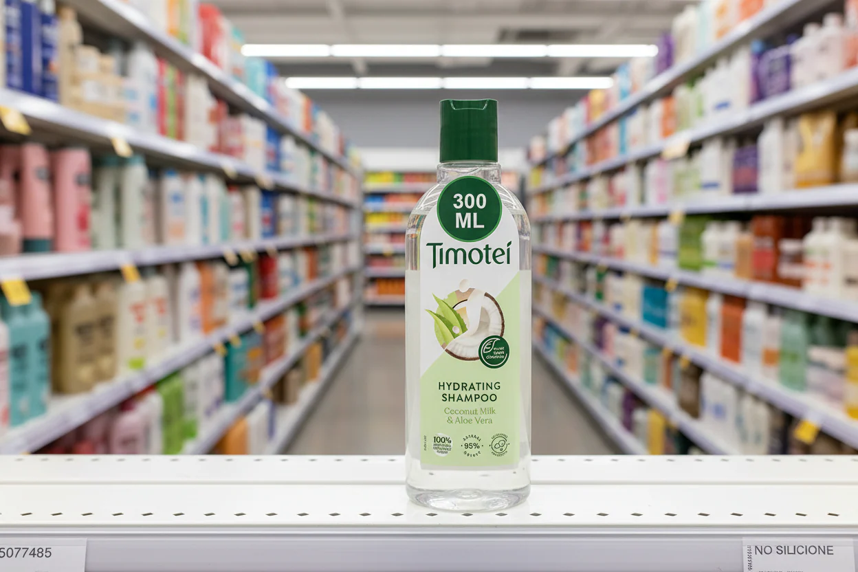 12 x Timotei Hydrating Shampoo Coconut Milk & Aloe Vera 300Ml - Image 2
