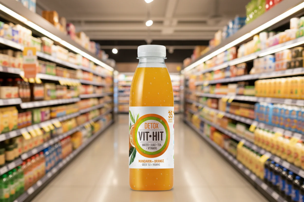 12 x Vit Hit Mandarin Orange Detox 500Ml - Image 2