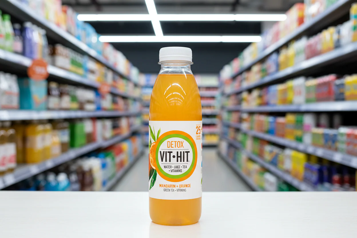 12 x Vit Hit Mandarin + Orange Green Tea + Vitamins 500Ml - Image 2