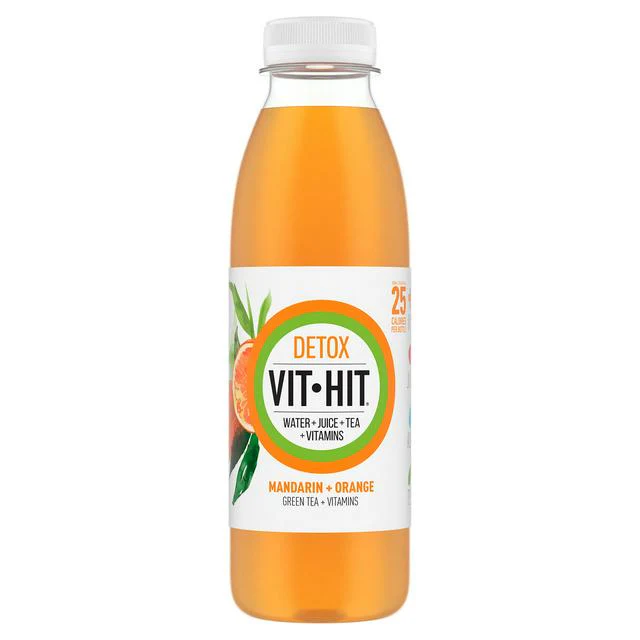 12 x Vit Hit Mandarin + Orange Green Tea + Vitamins 500Ml - Image 3