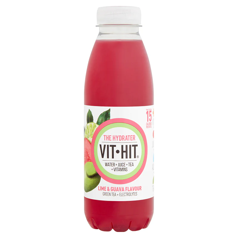 12 x Vit Hit The Hydrater Lime & Guava Flavour 500Ml - Image 3
