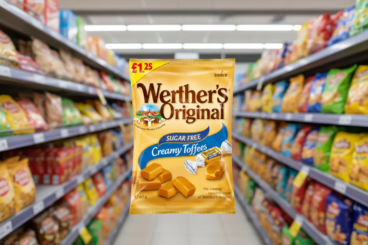 12 x Werthers Creamy Toffee Sf Bag - 65Gm - Image 2