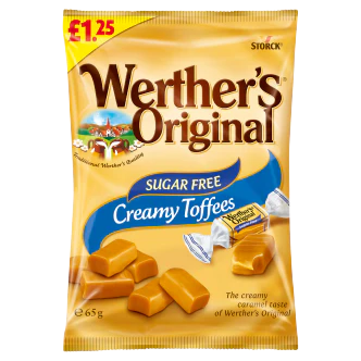 12 x Werthers Creamy Toffee Sf Bag - 65Gm - Image 3
