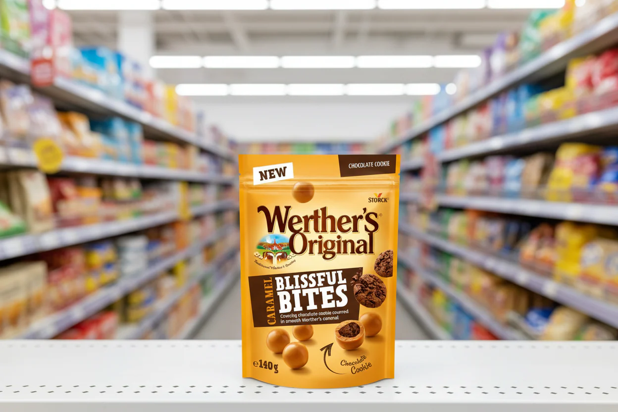 12 x Werthers Original Caramel Blissful Bites Chocolate Cookie 140G - Image 2