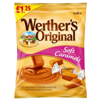 12 x Werthers Soft Caramels Bag - 110Gm - Image 3