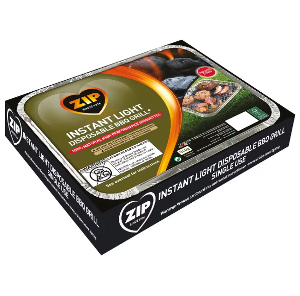 12 x Zip Instant Light Bbq Tray 540G - Image 3