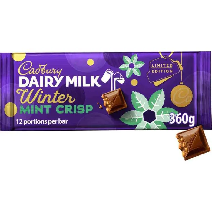 13 x Cadbury Dairy Milk Mint Sharing Bar - 360GM - Image 3