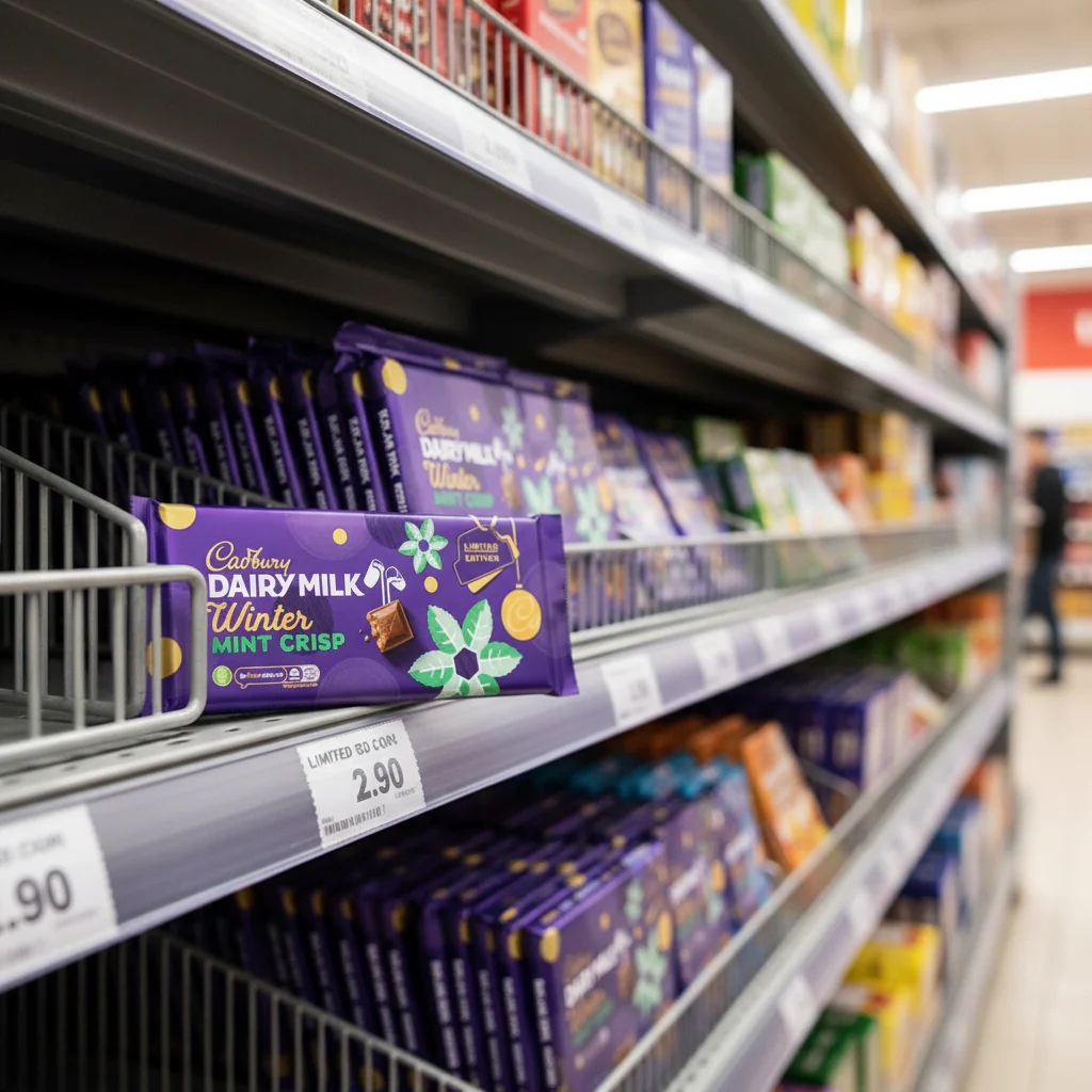 13 x Cadbury Limited Edition Dairy Milk Winter Mint Crisp 360G - Image 2