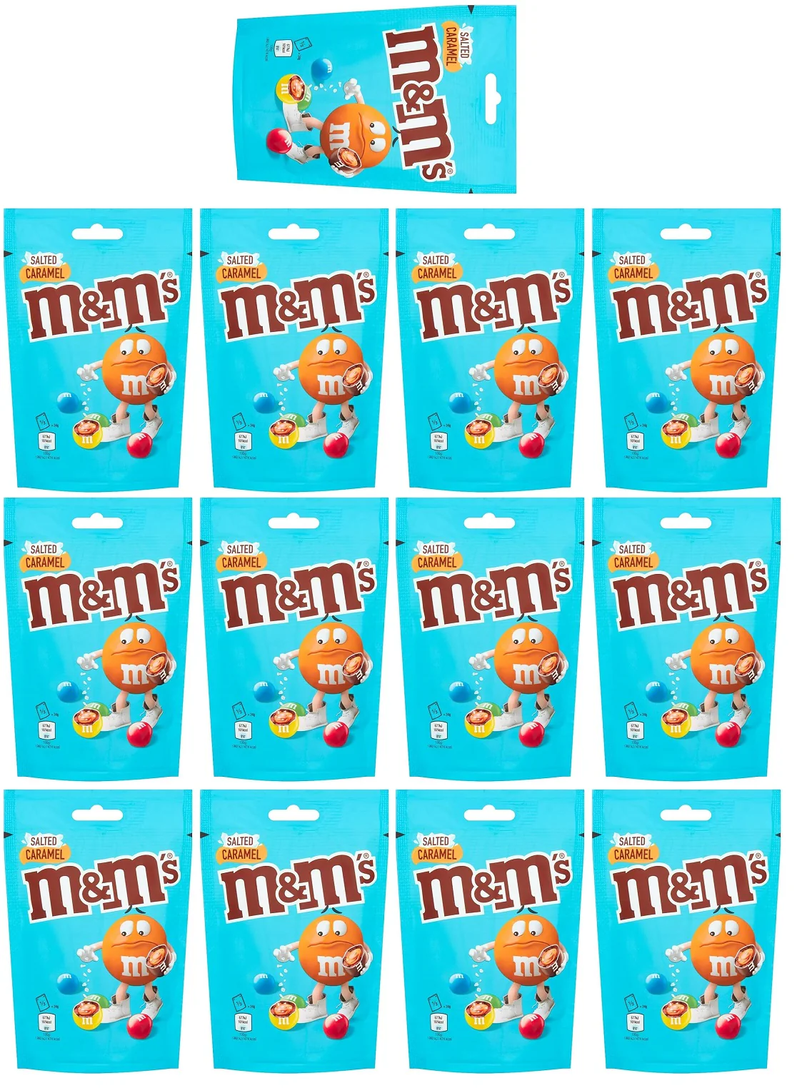 13 x M&m's Salted Caramel Chocolate Pouch Bag - 102GM