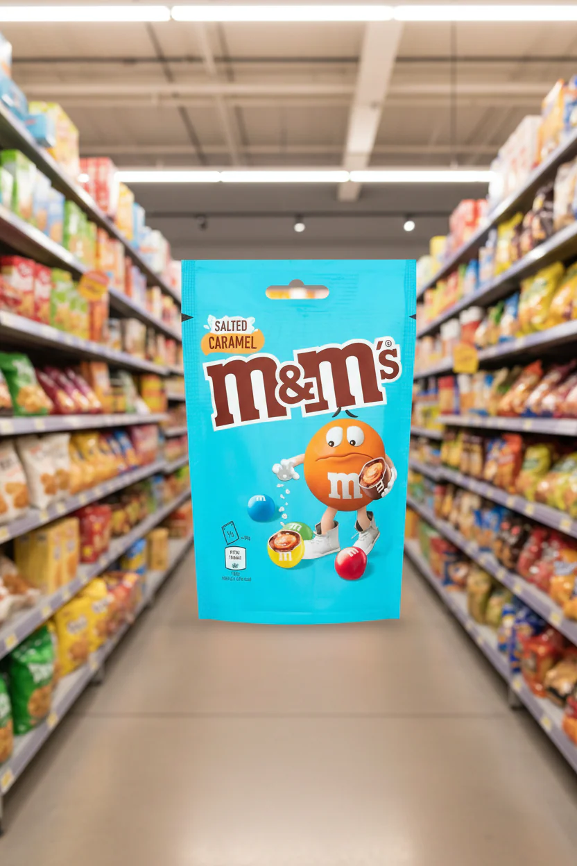 13 x M&m's Salted Caramel Chocolate Pouch Bag - 102GM - Image 2