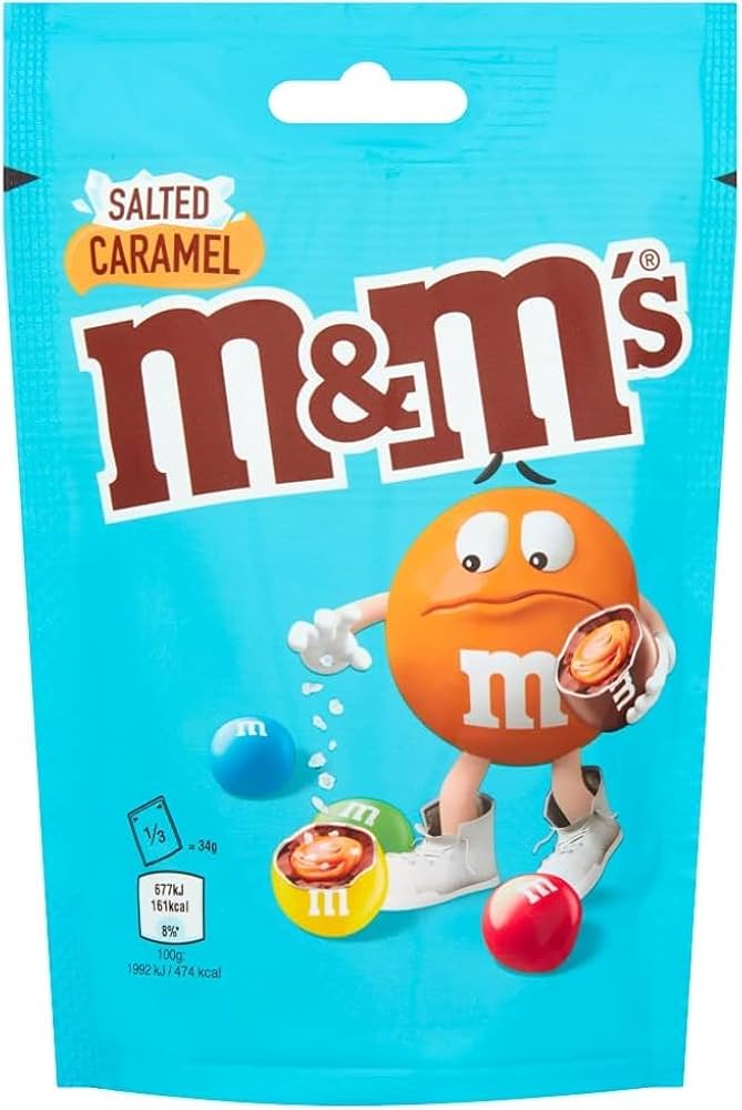 13 x M&m's Salted Caramel Chocolate Pouch Bag - 102GM - Image 3