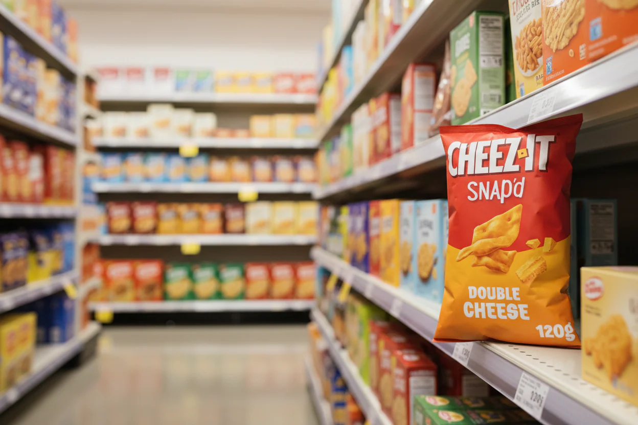 14 x Cheez-It Snap D Double Cheese Baked Snacks 120G - Image 2