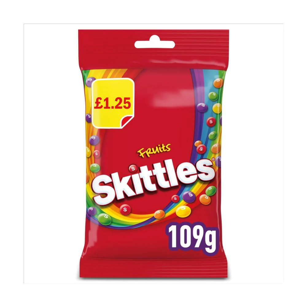 14 x Skittles Fruit Flavoured Treat Bag - 109GM - Image 3