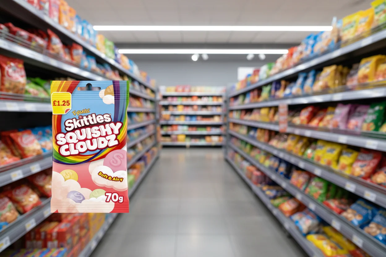 14 x Skittles Fruit Squishy Cloudz Treat Bag - 70GM - Image 2
