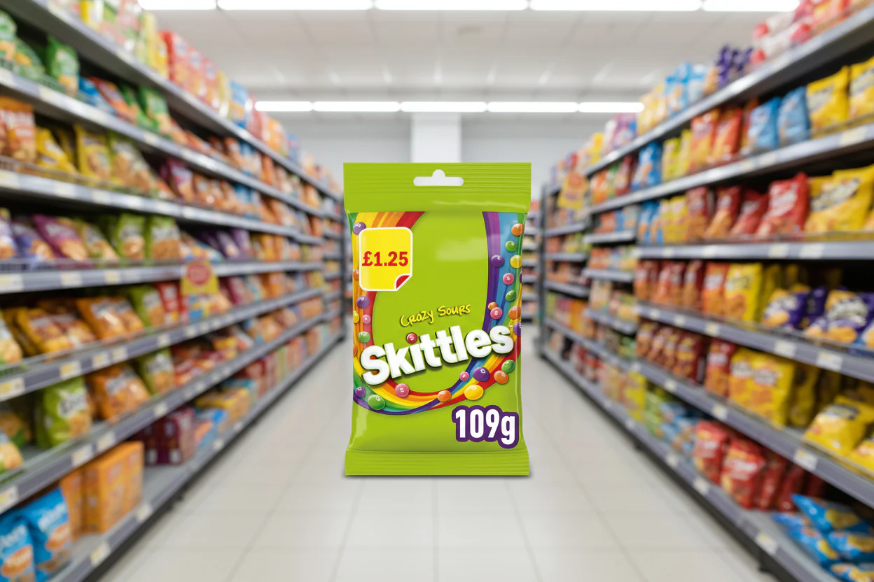 14 x Skittles Sours Treat Bag - 109GM - Image 2