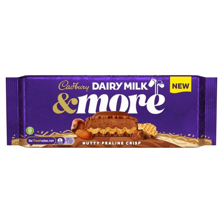 15 x Cadbury Dairy Milk & More Nutty Praline - 180GM - Image 3